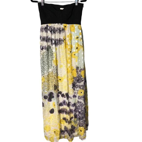 DVF Diane Von Furstenburg asti silver  dot maxi dress medium - Picture 2 of 10